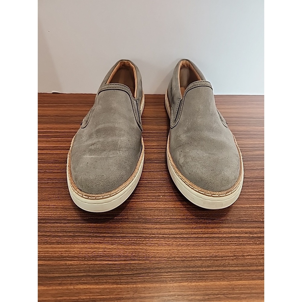 UGG Womens‎ Soleda Size 6.5 Gray Suede Leather Slip On Casual Shoes Sneakers